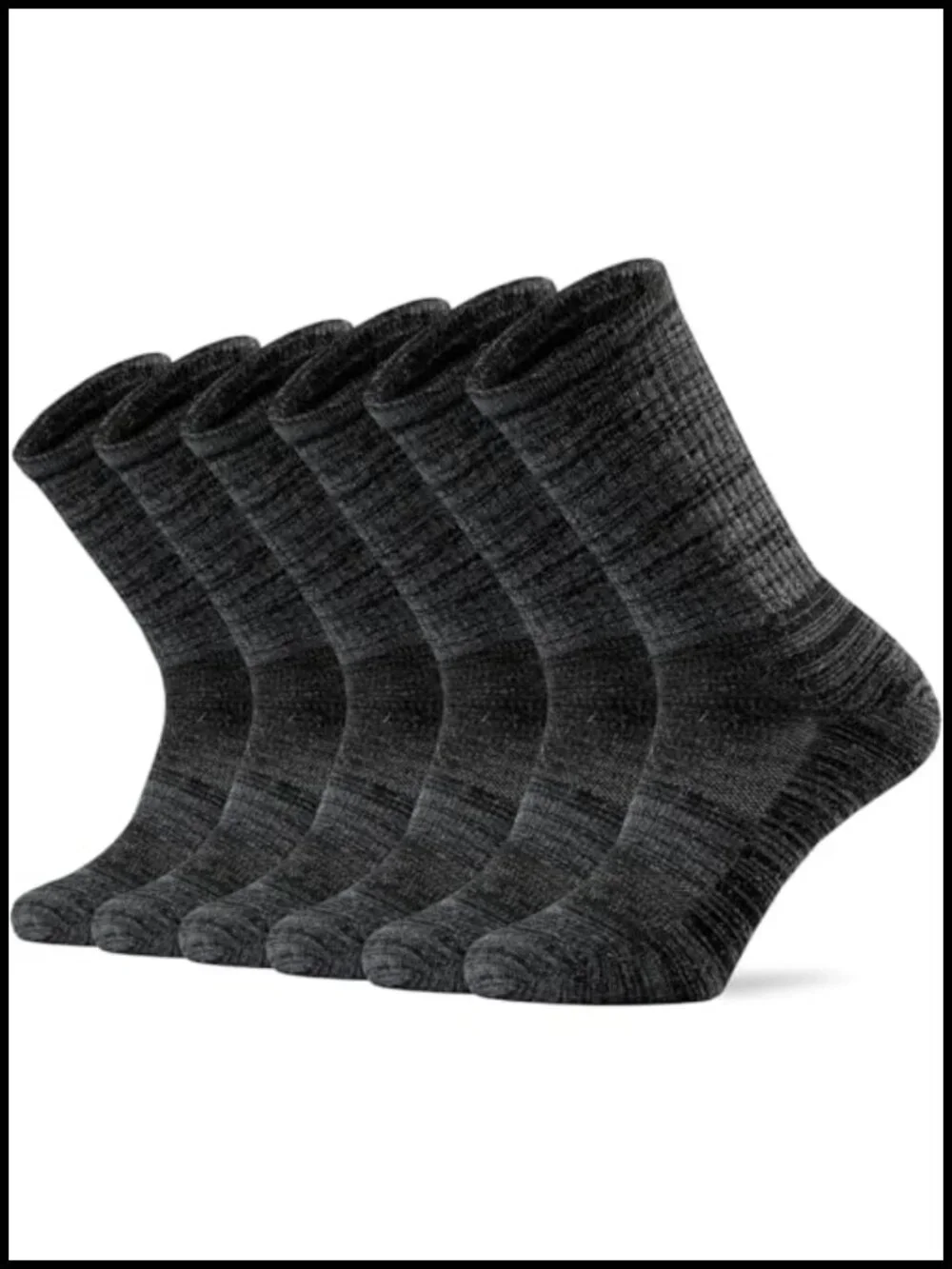 Merino Wool Hiking Socks Crew Cushioned Men